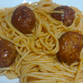 El cooksnap de BellaSimmer cuando hizo Espaguetis con albóndigas.