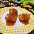 El cooksnap de Andrea Juárez Alva cuando hizo Camembert empanado con salsa de fresas.