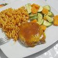 El cooksnap de Alejandra cuando hizo Medallón de Atún en Salsa Mostaza-Miel.