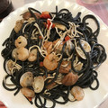 El cooksnap de Jose Manuel Jimenez cuando hizo Espaguetis negros con gambas y almejas 🍝.