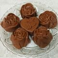 El cooksnap de Teresa Recio (SweeTessye) cuando hizo “Flores de chocolate” rellenas con crema de coco.