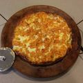 GoLeafs's cooksnap of when they made buffalo chicken flatbread pizza.