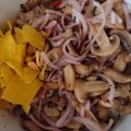 El cooksnap de Augusto Venegas cuando hizo Ceviche de champiñones.