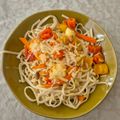 El cooksnap de Vaninagio cuando hizo Macarrones con burrata.