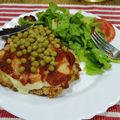 El cooksnap de Karina Rodríguez cuando hizo Milanesa napolitana.