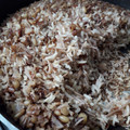 El cooksnap de Ale Bailarina cuando hizo Arroz árabe.