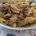 El cooksnap de Marieta cuando hizo Espaguetis carbonara.