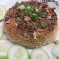 Cooksnap dari fianty untuk resep Nasi Tim Babi Jamur (NON HALAL)
