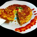 Sarmistha Paul's cooksnap of when they made চীজ স্প্যানিশ অমলেট (cheese spanish omelette recipe in Bengali).