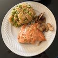 El cooksnap de Daniela Lemus cuando hizo Salmón al horno.