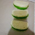 Cooksnap dari Sarl Airah untuk resep Roti kukus belah topping Srikaya Pandan