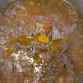 El cooksnap de Sandra Ruiz cuando hizo Carne a la olla (mendocina).