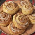 El cooksnap de candelaria cuando hizo Cinnamon rolls o rolls de canela.
