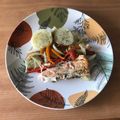 El cooksnap de Jose cuando hizo Salmón y verduras en papillote en airfryer.