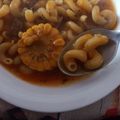 El cooksnap de Fer en la Cocina cuando hizo Guiso con fideos.