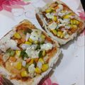 Swati Ganguly Chatterjee 's cooksnap of when they made ব্রেড পিজ্জা (bread pizza recipe in bengali).