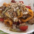 El cooksnap de Steven Saldana cuando hizo Pollo salteado con verduras.