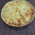 El cooksnap de Sebastian cuando hizo Tarta de cebolla y queso.