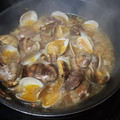 El cooksnap de Miriam cuando hizo Almejas a la marinera (rápidas).