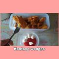 Cooksnap Nurul Shafika semasa beliau membuat Kentang Wedges Homemade.