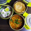 Sonal Gaurav Suthar's cooksnap of when they made Chole Puri.