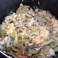 El cooksnap de Esme Fernández cuando hizo Huevos rotos a la marinera.