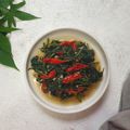 Cooksnap dari Thea Priestiashanti untuk resep Daun Ubi Cah Terasi