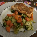 El cooksnap de Sandra Lato cuando hizo Salmón con miel y vino a la mostaza antigua.