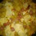 El cooksnap de Anny Velazquez cuando hizo Tortilla de papas salchichas y queso al horno.