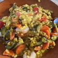 El cooksnap de JUAN JOSE SANCHEZ MORENO cuando hizo Arroz con verduras y gambas.