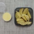 Cooksnap dari Linda untuk resep Kentang goreng dan saos keju || Cheesy wedges ala KFC😋