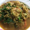 รูป Cooksnap ของ จูลี่ เมื่อเขาทำ กุ้งผัดผงกะหรี่