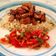 El cooksnap de Paulina González cuando hizo Quinoa con pollo, soja y miel.