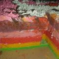 Cooksnap dari Annada Wahyoe untuk resep Rainbow cake kukus ultah