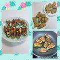 yukakobi☆'s cooksnap of when they made ♡あっさり味♪鶏挽肉でピーマンの肉詰め♡.