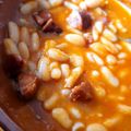 El cooksnap de Jorge Anders cuando hizo Guiso de alubias de bote con chorizo y jamón.