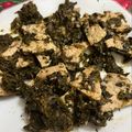 El cooksnap de Eduardo Agudo Alba cuando hizo Pechugas con espinacas y ajos.