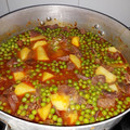 El cooksnap de Alina Gabriela cuando hizo Guisantes con jamón.