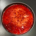 El cooksnap de Smilee cuando hizo Cheesecake frío de salsa de frutillas.