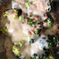 El cooksnap de saray cuando hizo Brócoli con queso y jamón al horno. Fácil, rápido y sano.
