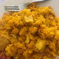 El cooksnap de Alba Moreno cuando hizo Arroz con calamares y gambas al amarillo.