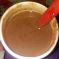 El cooksnap de romina cuando hizo Chocolate caliente casero.