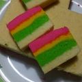 Cooksnap dari icha untuk resep Steam Rainbow cake irit 2 telur aja..😘