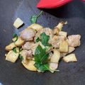 湯小舒 的 塔香杏鮑菇炒肉片 cooksnap