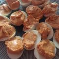 El cooksnap de Sara PA cuando hizo Huevos rellenos de crema de piquillos y atún.