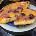 Cooksnap από Ναστάζια:ΛΕ στη συνταγή Ανάποδο κέικ ροδάκινο και κεράσι