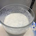 Durreshahwar Khan's cooksnap of when they made Makhana almond sabza milk shake.