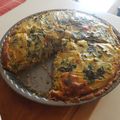 El cooksnap de Constanza González Cerda cuando hizo Quiche de espinaca y cebolla.