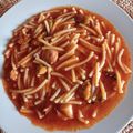 El cooksnap de El olivo loco cuando hizo Cazuela de fideos.