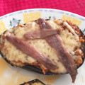 El cooksnap de Soniaacca cuando hizo Berenjena rellenas de atún con quesos y roquefort.